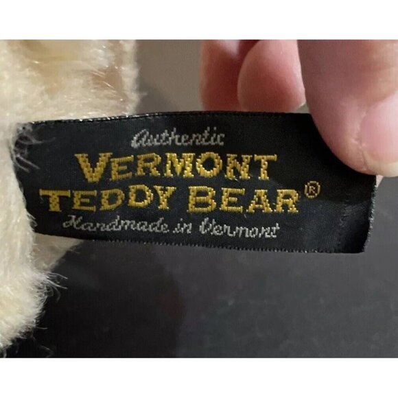 Vermont Teddy Bear Jointed Plush Teddy Bear Light Tan Stuffed Animal USA 2009 - Picture 5 of 8